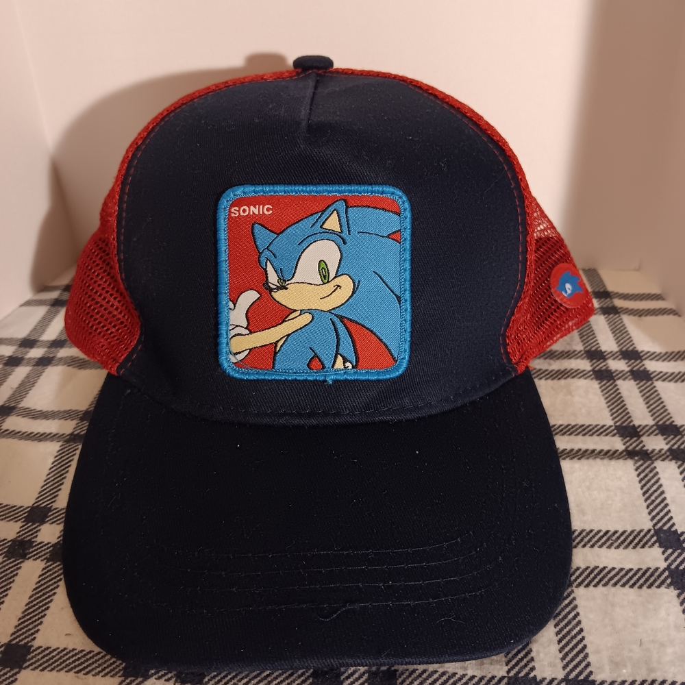 the Hedgehog Kids Cap - Red and Blue